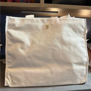 Victoria Secret Elegant Cream Tote Bag